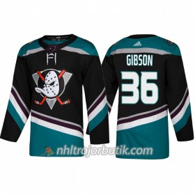 Män Ishockey Anaheim Ducks Tröja John Gibson 36 Alternate Adidas 2018-19 Authentic